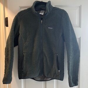 Patagonia Charcoal Sherpa Fleece Jacket